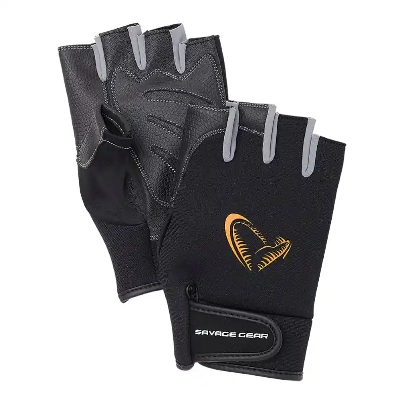 Savage Gear Neopreen Half Finger Gloves Zwart Favoriet